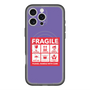 スリムプロテクションプレミアムケース with MagSafe［ FRAGILE Sticker - Purple ］