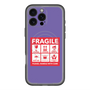 スリムプロテクションプレミアムケース with MagSafe［ FRAGILE Sticker - Purple ］