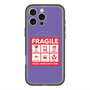 スリムプロテクションプレミアムケース with MagSafe［ FRAGILE Sticker - Purple ］