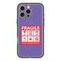 スリムプロテクションプレミアムケース with MagSafe［ FRAGILE Sticker - Purple ］