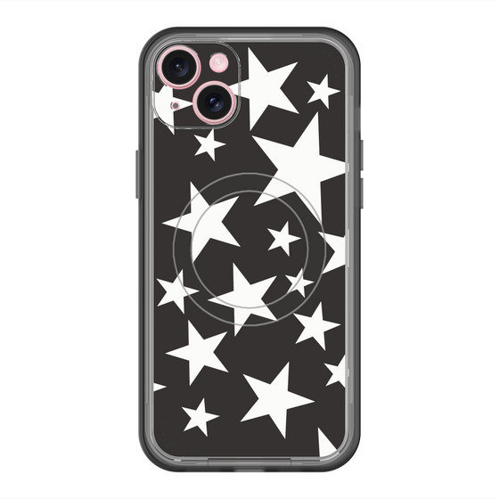 スリムプロテクションプレミアムケース with MagSafe［ Stars - Black ］