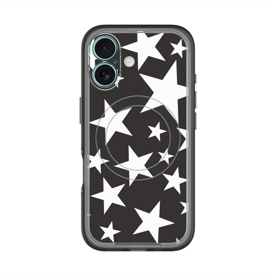 スリムプロテクションプレミアムケース with MagSafe［ Stars - Black ］