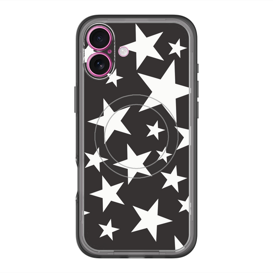スリムプロテクションプレミアムケース with MagSafe［ Stars - Black ］