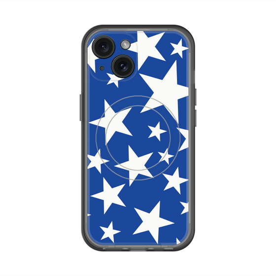 スリムプロテクションプレミアムケース with MagSafe［ Stars - Blue ］