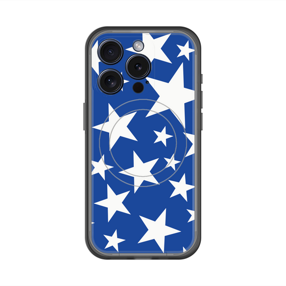 スリムプロテクションプレミアムケース with MagSafe［ Stars - Blue ］