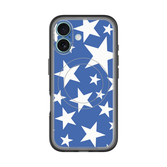スリムプロテクションプレミアムケース with MagSafe［ Stars - Blue ］