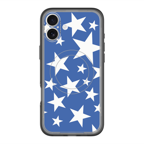 スリムプロテクションプレミアムケース with MagSafe［ Stars - Blue ］