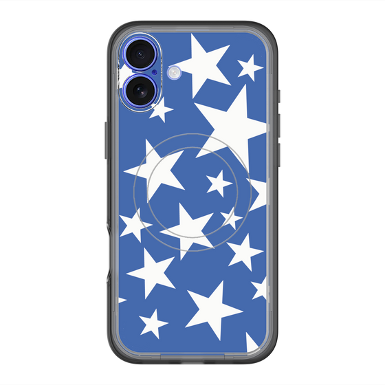 スリムプロテクションプレミアムケース with MagSafe［ Stars - Blue ］