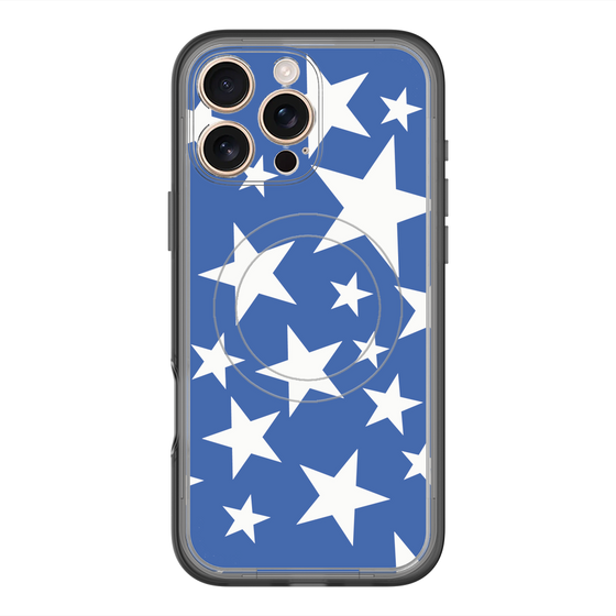 スリムプロテクションプレミアムケース with MagSafe［ Stars - Blue ］