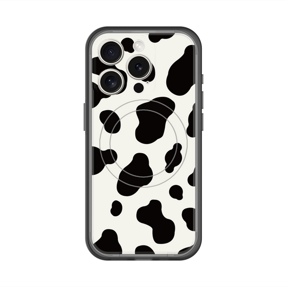 スリムプロテクションプレミアムケース with MagSafe［ Cow - White ］