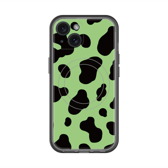 スリムプロテクションプレミアムケース with MagSafe［ Cow - Green ］