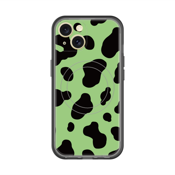 スリムプロテクションプレミアムケース with MagSafe［ Cow - Green ］