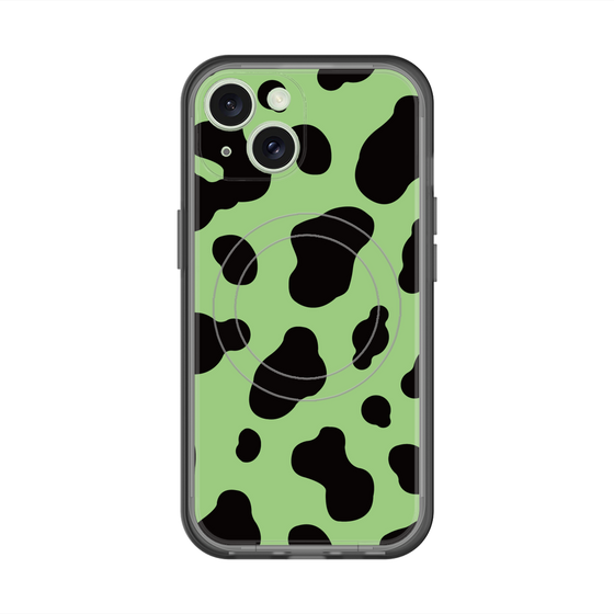 スリムプロテクションプレミアムケース with MagSafe［ Cow - Green ］