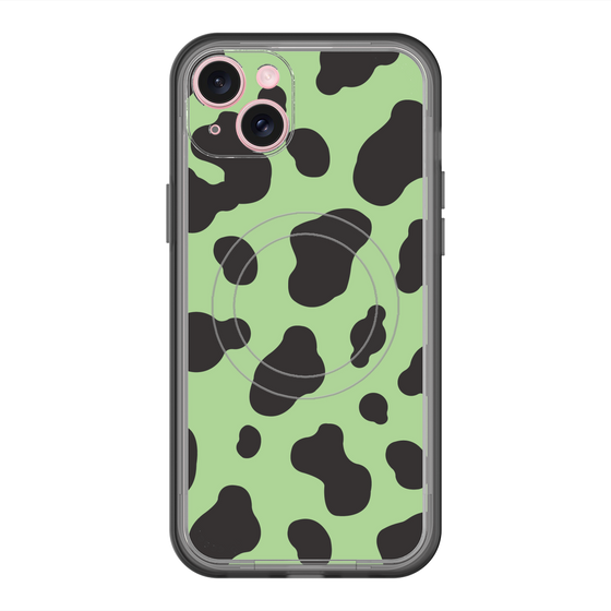 スリムプロテクションプレミアムケース with MagSafe［ Cow - Green ］