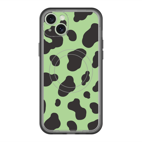 スリムプロテクションプレミアムケース with MagSafe［ Cow - Green ］