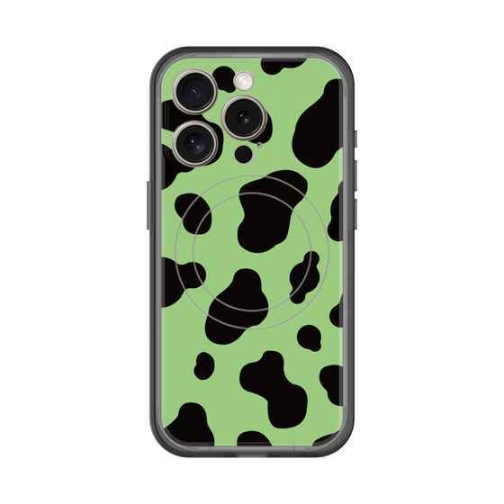 スリムプロテクションプレミアムケース with MagSafe［ Cow - Green ］