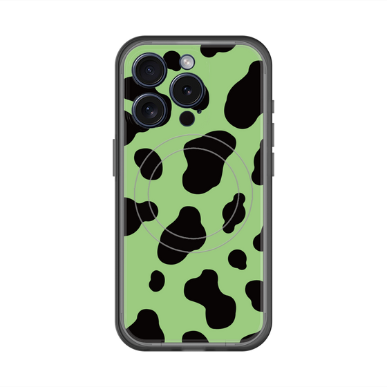 スリムプロテクションプレミアムケース with MagSafe［ Cow - Green ］