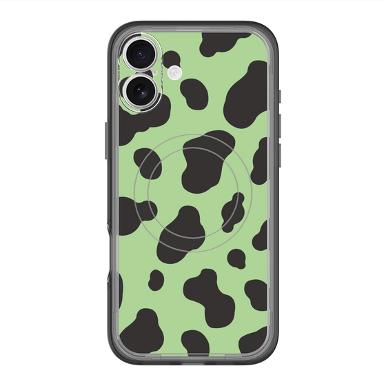 スリムプロテクションプレミアムケース with MagSafe［ Cow - Green ］