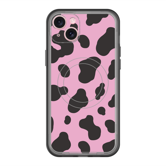 スリムプロテクションプレミアムケース with MagSafe［ Cow - Pink ］