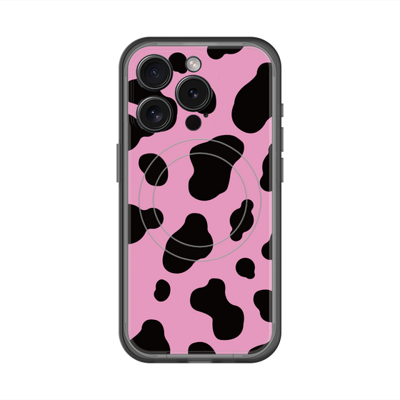 スリムプロテクションプレミアムケース with MagSafe［ Cow - Pink ］
