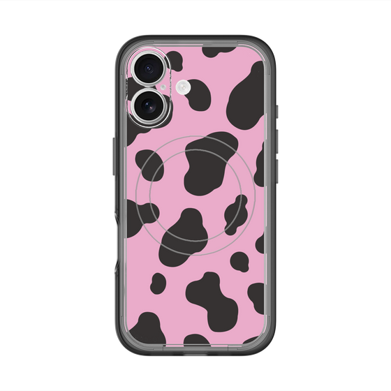 スリムプロテクションプレミアムケース with MagSafe［ Cow - Pink ］