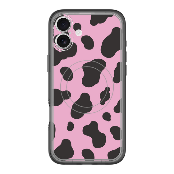 スリムプロテクションプレミアムケース with MagSafe［ Cow - Pink ］