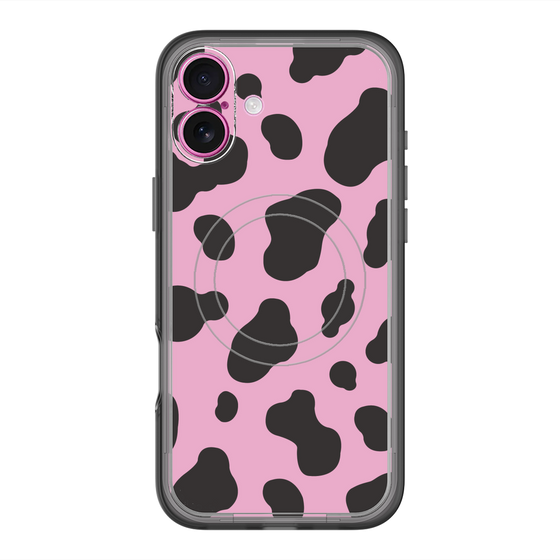スリムプロテクションプレミアムケース with MagSafe［ Cow - Pink ］