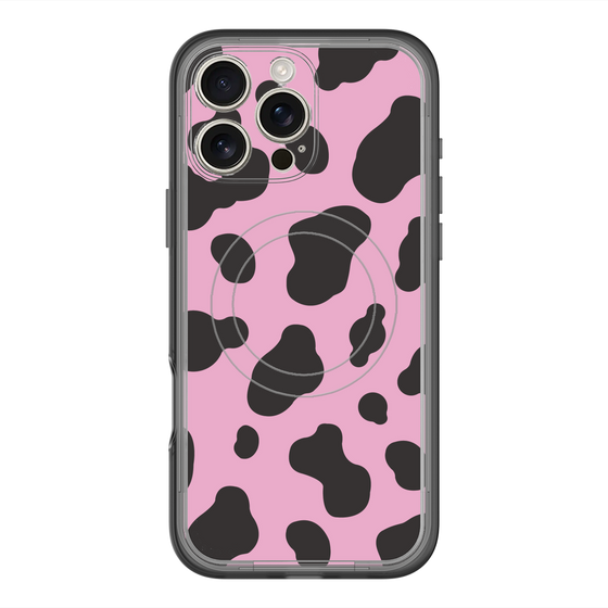 スリムプロテクションプレミアムケース with MagSafe［ Cow - Pink ］