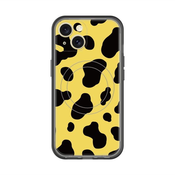 スリムプロテクションプレミアムケース with MagSafe［ Cow - Yellow ］