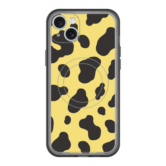スリムプロテクションプレミアムケース with MagSafe［ Cow - Yellow ］