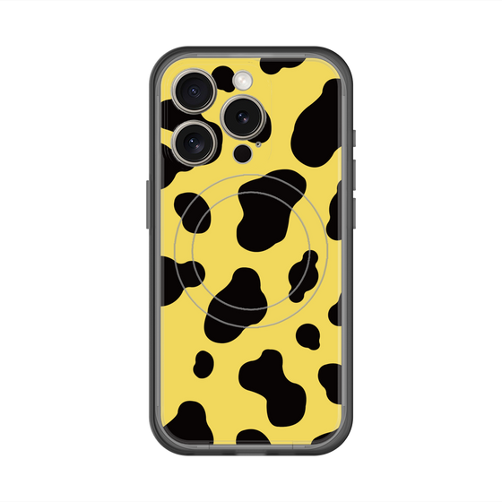 スリムプロテクションプレミアムケース with MagSafe［ Cow - Yellow ］