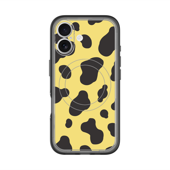 スリムプロテクションプレミアムケース with MagSafe［ Cow - Yellow ］