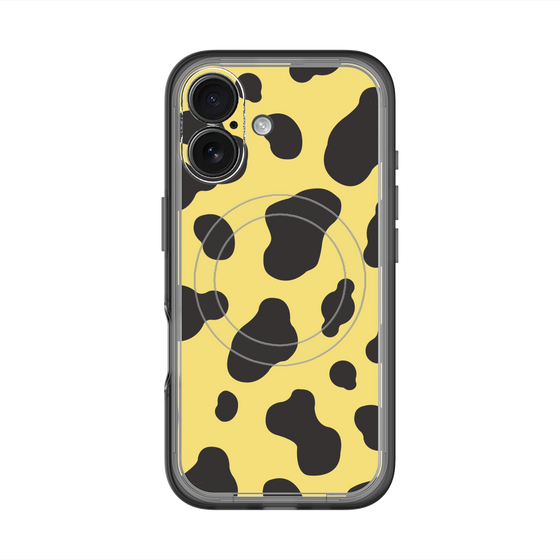 スリムプロテクションプレミアムケース with MagSafe［ Cow - Yellow ］