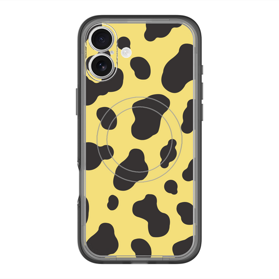 スリムプロテクションプレミアムケース with MagSafe［ Cow - Yellow ］