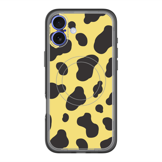 スリムプロテクションプレミアムケース with MagSafe［ Cow - Yellow ］