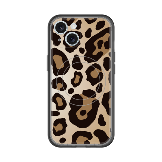 スリムプロテクションプレミアムケース with MagSafe［ Leopard - Yellow ］