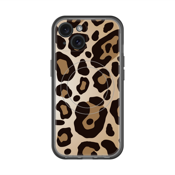 スリムプロテクションプレミアムケース with MagSafe［ Leopard - Yellow ］
