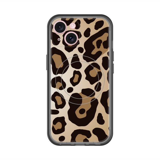 スリムプロテクションプレミアムケース with MagSafe［ Leopard - Yellow ］