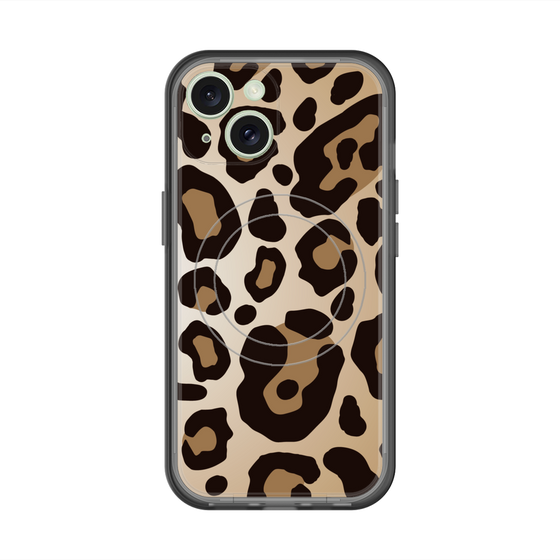 スリムプロテクションプレミアムケース with MagSafe［ Leopard - Yellow ］