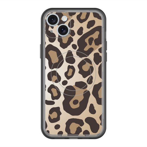 スリムプロテクションプレミアムケース with MagSafe［ Leopard - Yellow ］