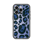 スリムプロテクションプレミアムケース with MagSafe［ Leopard - Blue ］