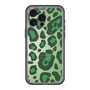 スリムプロテクションプレミアムケース with MagSafe［ Leopard - Green ］
