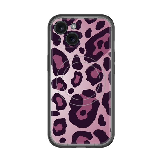 スリムプロテクションプレミアムケース with MagSafe［ Leopard - Pink ］
