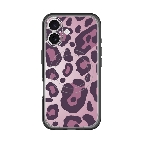スリムプロテクションプレミアムケース with MagSafe［ Leopard - Pink ］