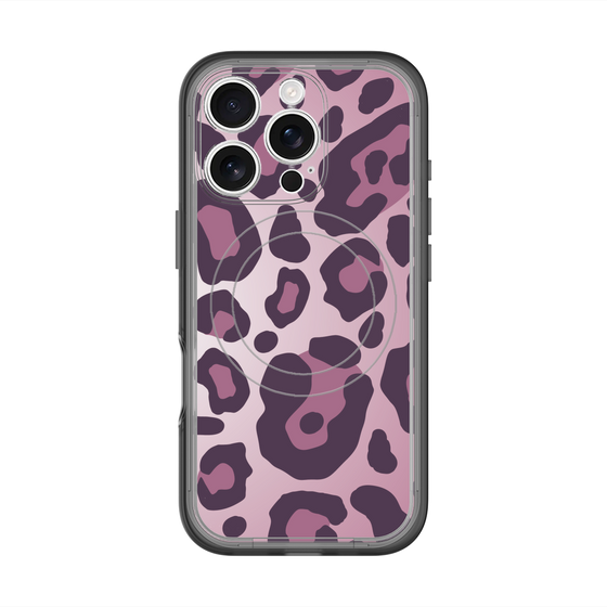 スリムプロテクションプレミアムケース with MagSafe［ Leopard - Pink ］