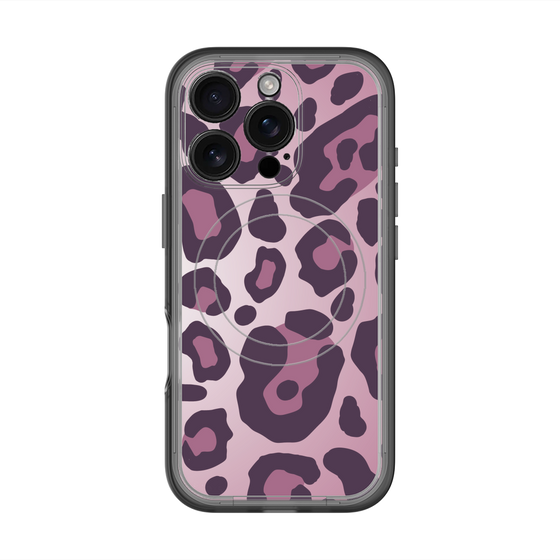 スリムプロテクションプレミアムケース with MagSafe［ Leopard - Pink ］