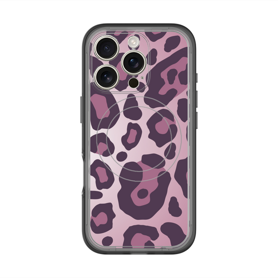 スリムプロテクションプレミアムケース with MagSafe［ Leopard - Pink ］