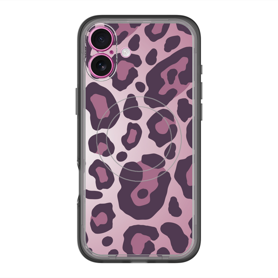 スリムプロテクションプレミアムケース with MagSafe［ Leopard - Pink ］