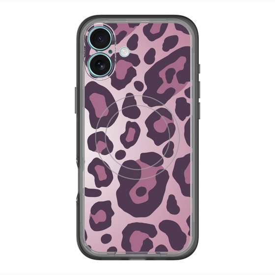 スリムプロテクションプレミアムケース with MagSafe［ Leopard - Pink ］