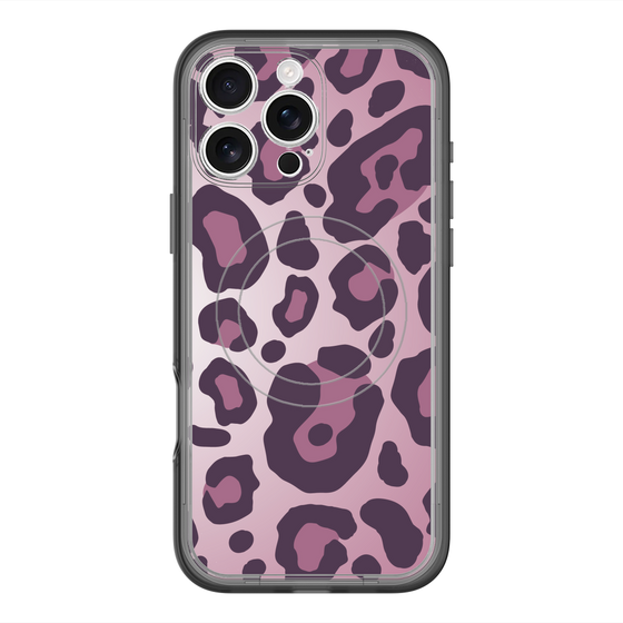 スリムプロテクションプレミアムケース with MagSafe［ Leopard - Pink ］
